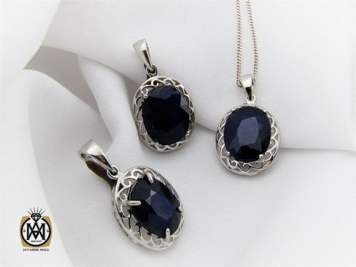 مدال یاقوت کبود طرح گیتی زنانه - کد 3220 - تصویر 6