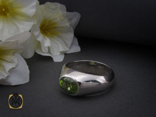 انگشتر زبرجد مرغوب مردانه دست ساز - کد 10329 - تصویر 6