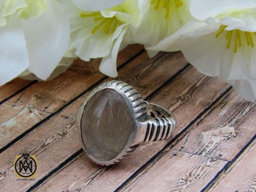 انگشتر کوارتز رُتایل مردانه - کد 10200 - تصویر 6