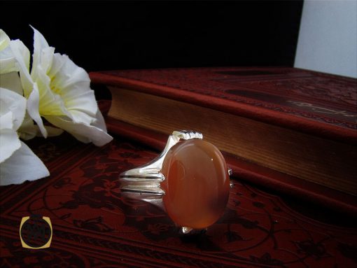 انگشتر عقیق یمن مردانه - کد 10354 - تصویر 6