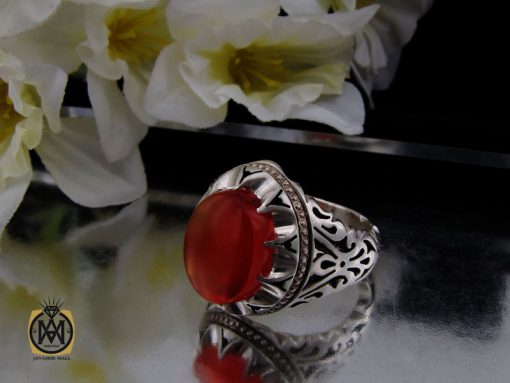 انگشتر عقیق یمن مردانه هنر دست استاد صانعی - کد 10395 - تصویر 6