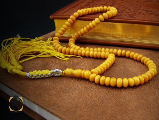 تسبیح 101 دانه کهربا لهستان اصل و مرغوب  – کد 4219 - تصویر 6