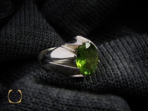 انگشتر زبرجد اصلی مردانه دست ساز - کد 10403 - تصویر 6