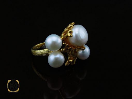 انگشتر مروارید اصل طرح پرناز زنانه - کد 2151 - تصویر 6