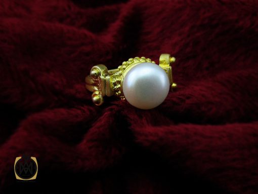 00 انگشتر مروارید اصل طرح گلاره زنانه - کد 2153 - تصویر 6