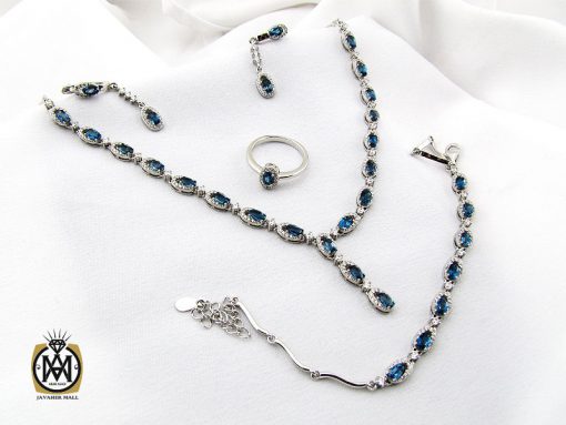 سرویس توپاز لندن طرح سلطنتی زنانه - کد 7185 - تصویر 8