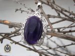 00 مدال آمتیست طرح ساتین زنانه - کد 3213 - تصویر 5