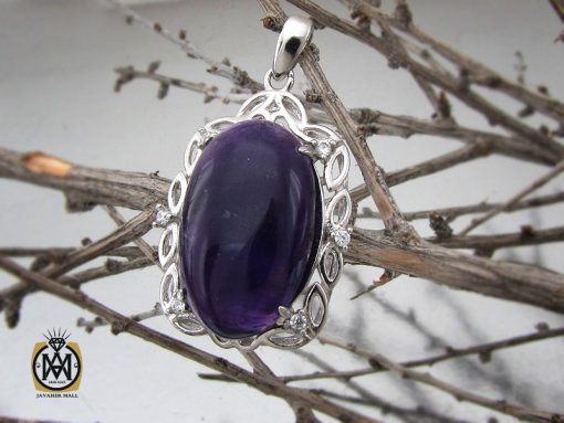 مدال آمتیست طرح ساتین زنانه - کد 3213 - تصویر 5