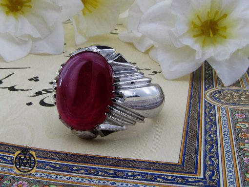 00 انگشتر یاقوت سرخ مردانه دست ساز هنر استاد شرفیان - کد 10251 - تصویر 6