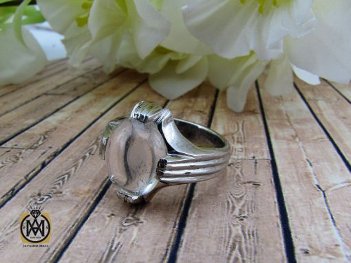 انگشتر دُر نجف مردانه دست ساز - کد 10206 - تصویر 6