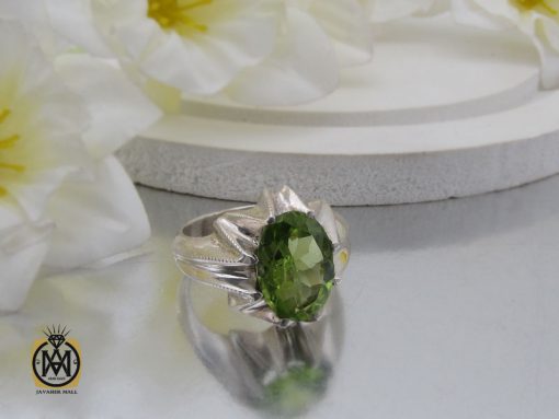 انگشتر زبرجد مردانه - کد 10266 - تصویر 6