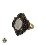 انگشتر الماس اصل طرح پرتو زنانه - کد 2146