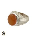 انگشتر عقیق یمن با حکاکی شرف الشمس مردانه - کد 10320