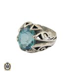 انگشتر توپاز سبز مردانه - کد 10328