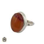 انگشتر عقیق یمن مردانه دست ساز - کد 10346