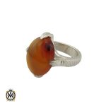 انگشتر عقیق یمن اصل چهار راه مردانه - کد 10355