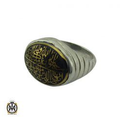 انگشتر حدید با حکاکی إن الله وملائكته يصلون على النبي يا أيها الذين آمنوا صلوا عليه وسلموا تسليما مردانه - کد 10364 انگشتر حدید با حکاکی إن الله وملائكته يصلون على النبي يا أيها الذين آمنوا صلوا عليه وسلموا تسليما مردانه - کد 10364