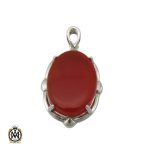 مدال عقیق قرمز طرح آیدا زنانه - کد 3227