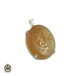 مدال عقیق یمن شرف الشمس با حکاکی یا حی یا قیوم - کد 3235 مدال عقیق یمن شرف الشمس با حکاکی یا حی یا قیوم - کد 3235