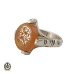 انگشتر عقیق یمن با حکاکی هو المعز مردانه - کد 10227