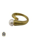 انگشتر مروارید زنانه پرورشی اصل طرح آیناز - کد 2148