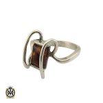 انگشتر کهربا لهستان طرح لامیا زنانه - کد 2155