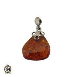مدال کهربا لهستان طرح نینا زنانه - کد 3236 مدال کهربا لهستان طرح نینا زنانه - کد 3236
