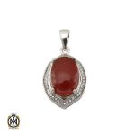 1 مدال عقیق یمن طرح خاطره زنانه - کد 3206
