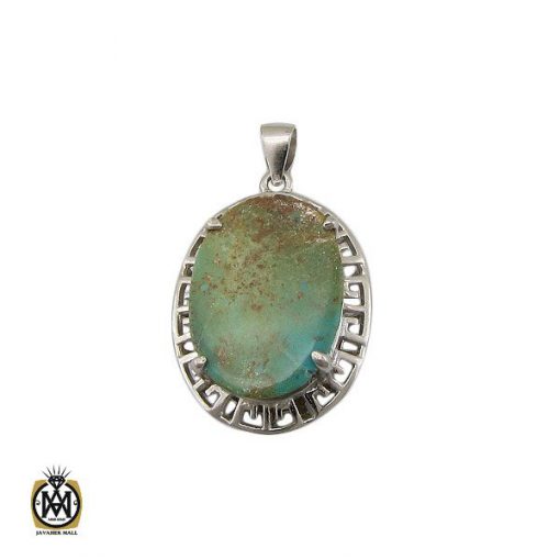 1 مدال فیروزه نیشابوری طرح ورساچه زنانه - کد 3199 - تصویر 1