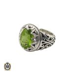 انگشتر زبرجد مردانه دست ساز هنر استاد صانعی- کد 10250