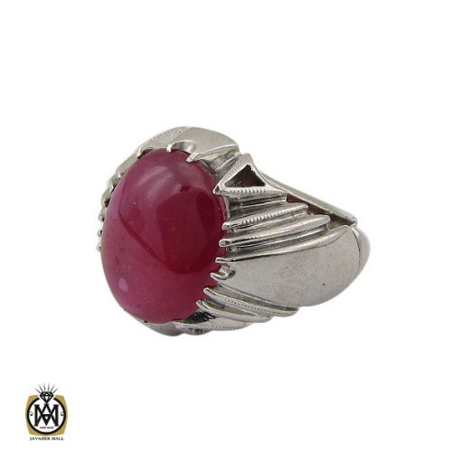 1 انگشتر یاقوت سرخ مردانه دست ساز هنر استاد شرفیان - کد 10251 - تصویر 1