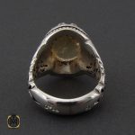 2 انگشتر سیترین درشت مردانه دست ساز - کد 10276 - تصویر 2