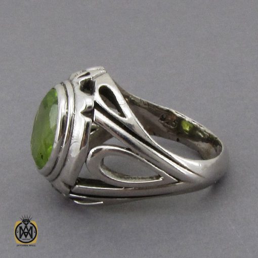 انگشتر زبرجد مردانه - کد 10285 - تصویر 2