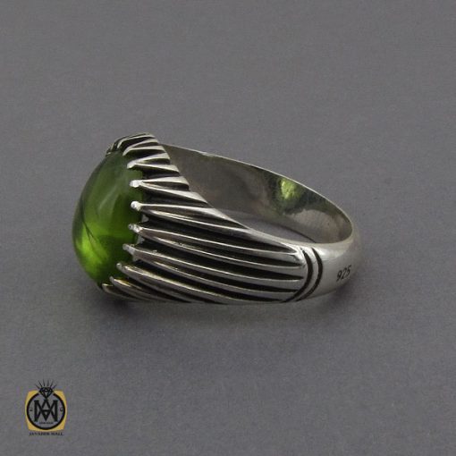 انگشتر زبرجد دامله مردانه - کد 10290 - تصویر 2