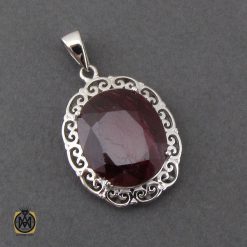مدال یاقوت سرخ طرح بهین زنانه - کد 3219 مدال یاقوت سرخ طرح بهین زنانه - کد 3219