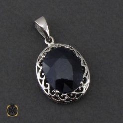 مدال یاقوت کبود طرح گیتی زنانه - کد 3220 مدال یاقوت کبود طرح گیتی زنانه - کد 3220