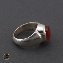 انگشتر عقیق یمن با حکاکی شرف الشمس مردانه دست ساز - کد 10325 انگشتر عقیق یمن با حکاکی شرف الشمس مردانه دست ساز - کد 10325