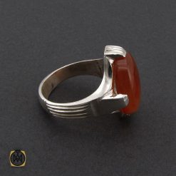 انگشتر نقره مردانه عقیق یمن - کد 10353 انگشتر نقره مردانه عقیق یمن - کد 10353