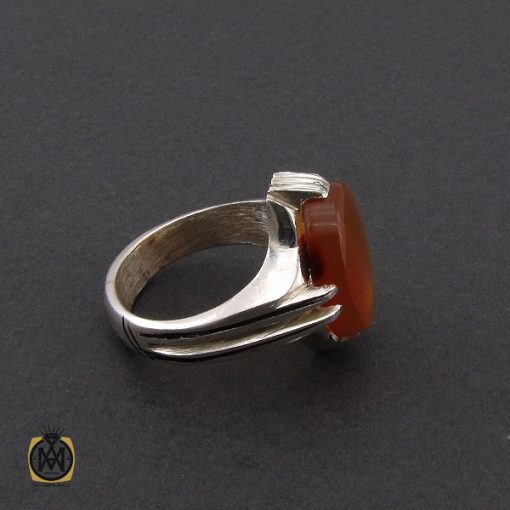 انگشتر عقیق یمن مردانه - کد 10354 - تصویر 2