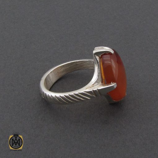 انگشتر عقیق یمن اصل چهار راه مردانه - کد 10355 - تصویر 2