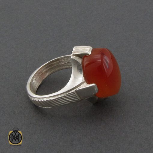 2 انگشتر عقیق یمن مردانه - کد 10356 - تصویر 2