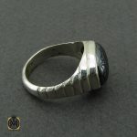 2 انگشتر حدید با حکاکی ان الله بالغ امره طرح صفوی مردانه - کد 10365 - تصویر 2