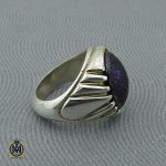 2 انگشتر حدید با حکاکی ان الحسین مصباح الهدی و سفینه النجاه مردانه - کد 10366 - تصویر 2