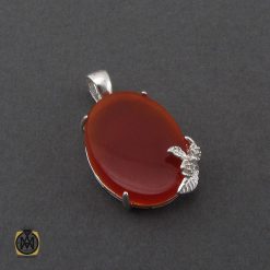 مدال عقیق قرمز طرح مهناز زنانه - کد 3228 مدال عقیق قرمز طرح مهناز زنانه - کد 3228