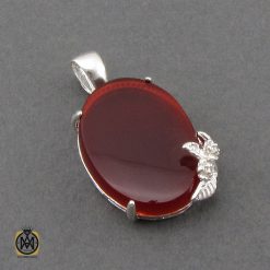 مدال عقیق قرمز طرح فرحناز زنانه - کد 3226 مدال عقیق قرمز طرح فرحناز زنانه - کد 3226