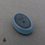 2 نگین عقیق کبود یمن با حکاکی عین علی و سه جلاله - کد 9062 - تصویر 2