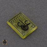 2 نگین عقیق زرد با حکاکی عین علی - کد 9066 - تصویر 2