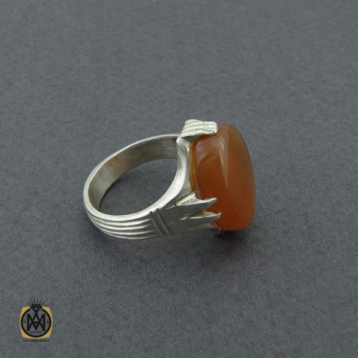 انگشتر عقیق یمن مردانه - کد 10379 - تصویر 2