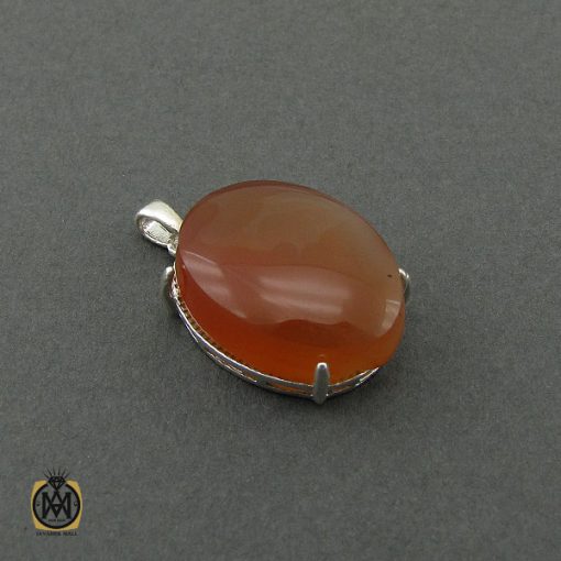 2 مدال عقیق یمن طرح جوانه زنانه - کد 3234 - تصویر 2