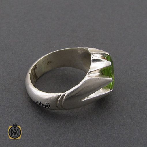 انگشتر زبرجد اصلی مردانه دست ساز - کد 10403 - تصویر 2